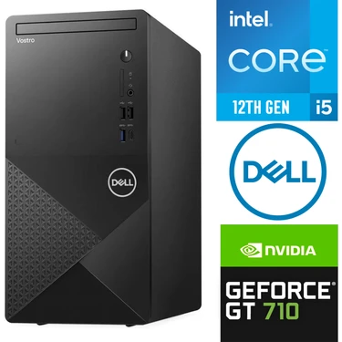 Dell Vostro 3030 I5-12400 16GB 512GB SSD 2 GB GT710 Windows 11 Pro Masaüstü Bilgisayar Masaüstü