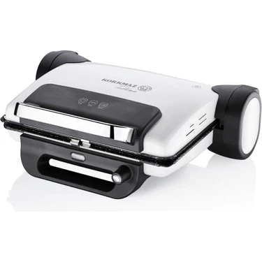 Korkmaz A810-06 Tostema Midi Tost Makinesi 1800 W Beyaz Teflon Plaka ile Kolay