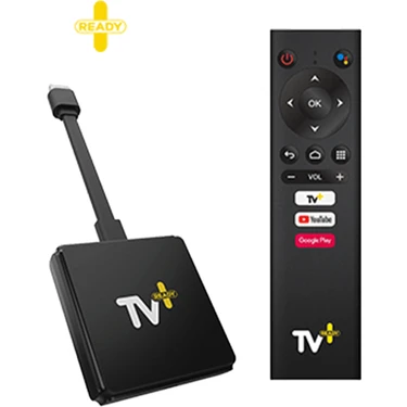 Turkcell Tv Plus Ready 4K Android Box HDMI ve Wi-Fi Bağlantı Özellikleriyle Siyah