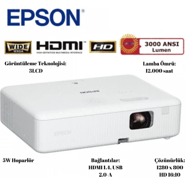 Epson  3lcd 3000AL Wxga 1280X800