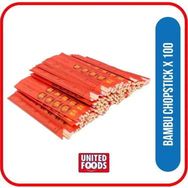 Bambu Chopstick 100 Çift 24 Cm, Çin Yemek Çubuğu, Uzakdoğu Mutfağı,