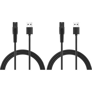 2 Adet 5V 1A USB Tıraş Makinesi Şarj Kablosu Philips QP2724 QP2834 QP1924 MG9520 Elektrikli Tıraş