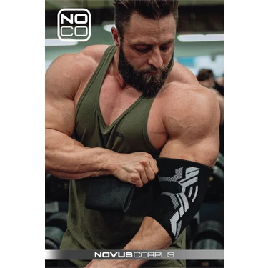 Novus Corpus NoCo Fitness Spor Dirseklik Unisex Elbow Sleeve Spor Antrenman Destek Koşu Gym