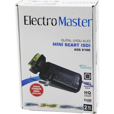 Mini Scart Sd Dijital Uydu Alıcısı 360° Gold Başlık Uydudan Otomatik Kanal Güncelleme