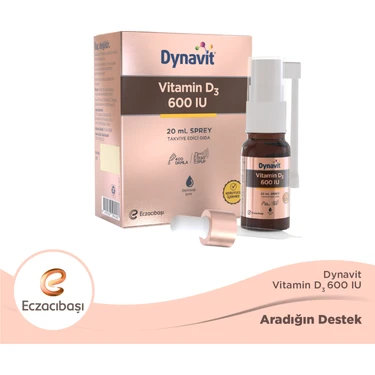 Dynavit Vitamin D3 600 IU 20 mL Sprey - D3