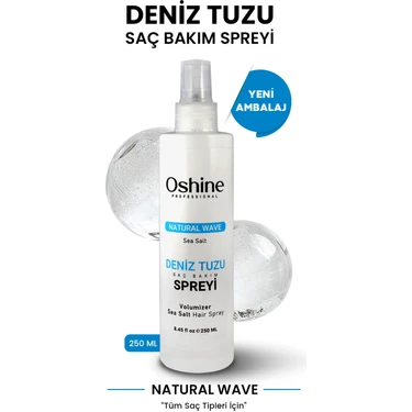 Oshine Professional Hacim ve Dolgunluk Etkili Deniz Tuzu Saç Spreyi 250