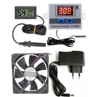 Dias İthalat Dias Kuluçka Makinesi Seti W3001 Termostat ve Fan ile 280 W Güçlü Elektrikli