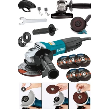 Alman 6800 W Çelik Şanzıman Bakır Sargı Avuç Içi Taşlama Demir Metal Kesme Makinesi Sprel 125