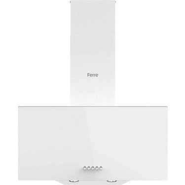 Ferre D087 Beyaz Cam Davlumbaz 60