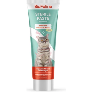 Biofeline Sterile Paste 100 Gr.  ( Kısırlaştırılmış Kedilere Özel Multivitaminli Malt Macunu