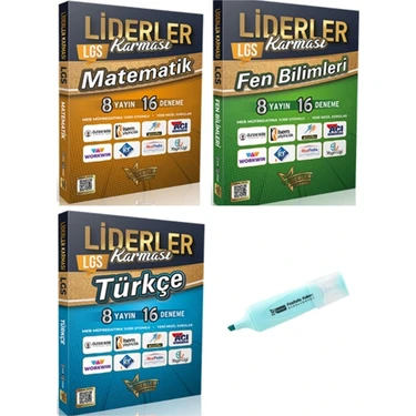 Liderler Karması   (Sınıf: 8) Lgs  Matematik Fen Bilimleri Ve Türkçe 8 Yayın 16