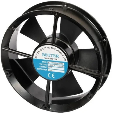 Better 220X220X60 (Yuvarlak Fan) 220V Ac 5 Kanatlı Rulmanlı Better