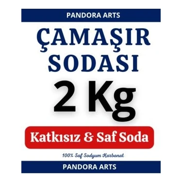Pandora Arts Çamaşır Sodası 2 kg Beyazlar İçin Leke Çıkarma Gücü ile