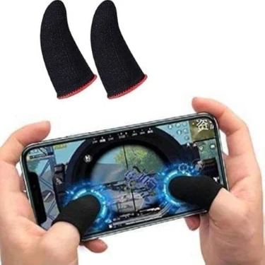 E-Spor Mobil Oyun Parmak Eldivenleri Süper Pubg Karbon Fiber Kumaş 1 Çift - 2 Parmaklık