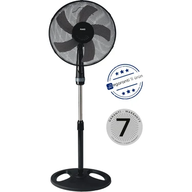 Raks 55W 3 Fonksiyonlu Ayaklı Vantilatör 16 cm Güçlü Hava Akışı Özelliği ile Etkili