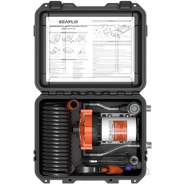 Seaflo SFWP1-050-070-56P Çantalı Portatif Yıkama Seti Hidrofor 12V 4.8