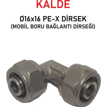 Kalde Ø16X16" Sabit Uçlu Pex Dirsek (Mobil Boru Bağlantı