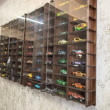 Good Sign Pleksi Kapaklı 1/64 Ölçek 100 Araç Hotwheels Matchbox Uyumlu Model Oyuncak Araba