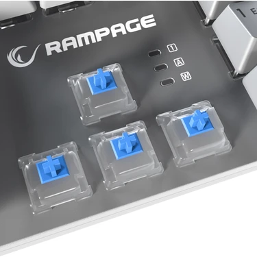 Rampage KB-R28 Blade Plus Gri-Beyaz Gökkuşağ Türkçe Blue Fiyatı