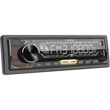 For-X X-401BT Oto Teyp 2025 Model Bluetooth, USB ve Aux Girişi ile Çok Fonksiyonlu Medya