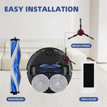 4 Pezzi) T30 Filtro HEPA Compatibile con ECOVACS DEEBOT T30 Pro Omni/ T30 pro Max/ T30 Omni/ T30S/ T30S Combo/Yeedi M12 Pro+, Parti di Ricambio per Robot Aspirapolvere 4 Filtri