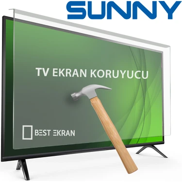 Best Ekran Sunny 50" Inç 127 Ekran Kırılmaz Tv Ekran Koruyucu
