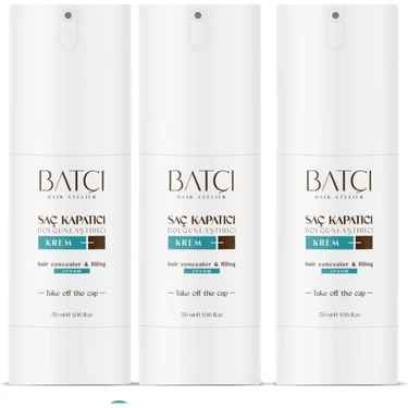 Batçı Hair Atelier Saç Kapatıcı Sıvı Krem 30 ml 3 Adet 1 Adet Tarak