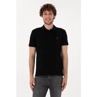 U.S. Polo Assn. Erkek Siyah Tişört Basic