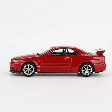 Mini Gt 796 Nissan Skyline Gt-R (R34) V-Spec Active Red - Fiyatı