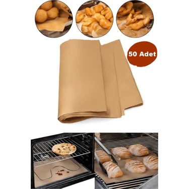 Busstier 30X40 Kendinden Yağlı Fırın Kağıdı 50'li | Yapışmaz, Tek Kullanımlık, Sağlıklı