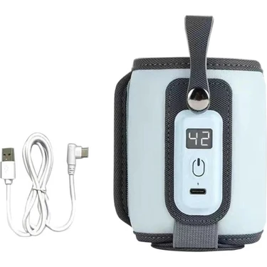 Hafif Şişe Isıtıcı USB Şarjlı Isıtma Torbası Şişe Süt Isıtıcı Uzun Ömürlü