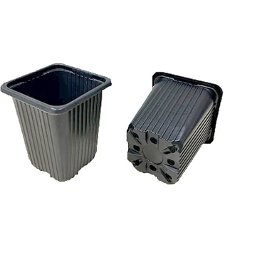 Polatoğlu Tarım 100 Adet Kare Saksı, Ebat 8X8X9, Vakum Saksı, Üretim