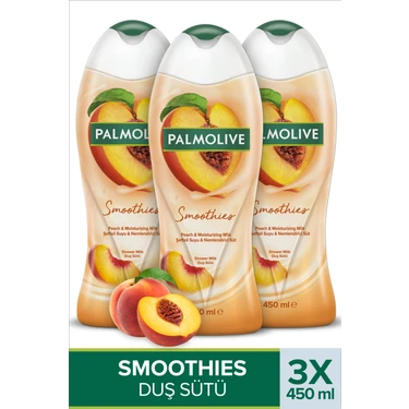 Palmolive Smoothies Şeftali Duş Jeli Nemlendirici Etki 3×450 ml Ferahlatıcı