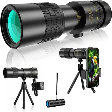 Multizone 10-300X40 Hd Zoom Monoküler Teleskop Dürbün Telefon Uyumlu Taşınabilir Optik