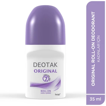 Deotak Roll-On Deodorant Original 35 ml Kadın İçin Pudrasız Etkili