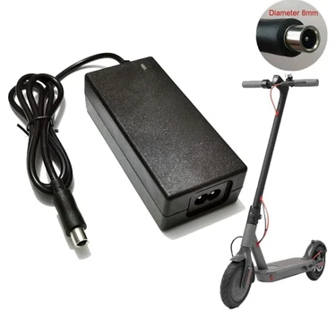 Aly Charger 42V 2A Xıaomı Scooter Şarj Adaptörü M365/M365PRO/PRO2 Nınebot (Tüm Modeller) Tek Pim