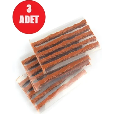 3 Adet 5'li Araç Motosiklet Lastik Tamir Fitili Lastik Onarım Için Yedek