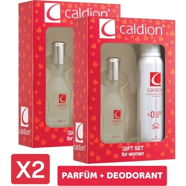 Caldion Bayan Parfüm Set 50 ml EDT+150 ml Deo x 2 Adet
