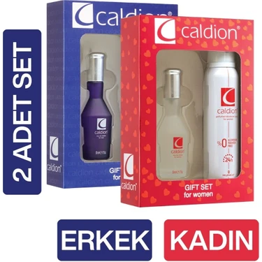 Caldion Bay&bayan Parfüm Set 50ML EDT+150 ml Deo (2 Adet