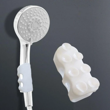 Banyo Duş Başlığı Tutucu Silikon Güçlü Vantuz Vakum