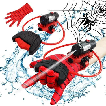 Brother Toys Su Atan Oyuncak Örümcek Adam Eldiven Spider Man Su Tabancası 130 ml Depolu 13