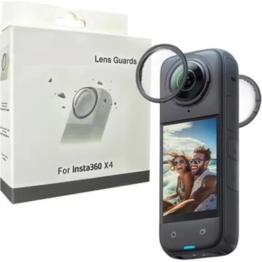 Zoli İNSTA360 X4 Uyumlu Koruyucu Lens Kapak, İNSTA360 X4 Muhafaza Koruyucu