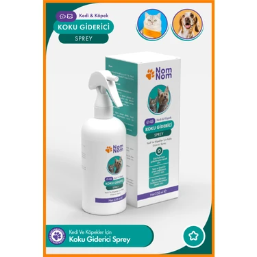 NomNom Kedi ve Köpek Koku Giderici Sprey 250 ml – Idrar Kokusu ve Lekelere Karşı Etkili