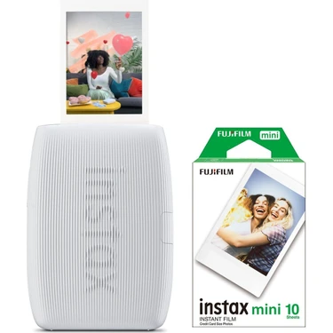 Fujifilm Instax Mini Link 3 Beyaz Akıllı Telefon Yazıcısı 10-15 Mp Çözünürlük ile Hızlı Fotoğraf