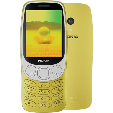 Nokia 3210 TA-1618 Tuşlu Cep Telefonu 64 MB Hafıza 4G Mobil Bağlantı Hızı Altın