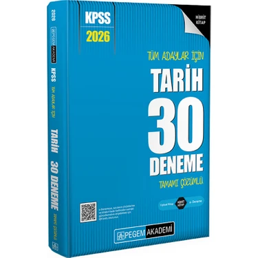 Pegem Akademi Yayıncılık 2026 KPSS Tüm Adaylar İçin Tarih 30 Deneme Tamamı