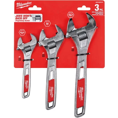 Milwaukee Kurbağacık Set 3 Parça 150/200/250 mm -