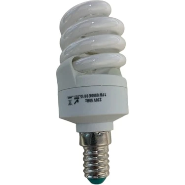 Elmax 11W E14 Spiralli Tasarruflu Ampul 6500K