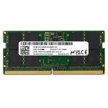 Micron 16GB Ddr5 4800 Non-Ecc Sodımm 1rx8 PC5-4800B - Fiyatı