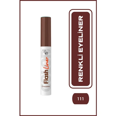 Golden Rose Flash Liner Colored Eyeliner - 111 Chocolate - Renkli